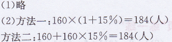 六年级上册数学教材第91页练一练答案北师大版1