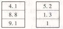 北师大版三年级上册数学第八章认识小数存零用钱两导两练高效学案答案2