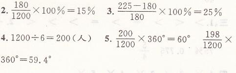 人教版六年级上册数学第七单元综合评价课时特训答案3