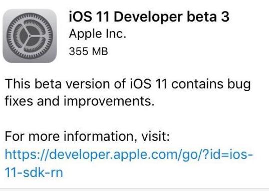 iOS11 Beta3أصַ