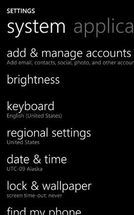 Windows Phone: Near-Final Screenshots