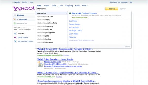 Yahoo! Rich Assist beta example 3