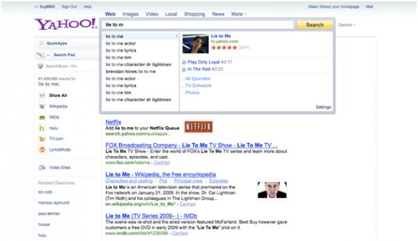 Yahoo Rich Assist beta example 1