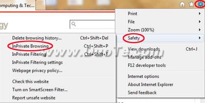 IE9ӦС Inprivateģʽ