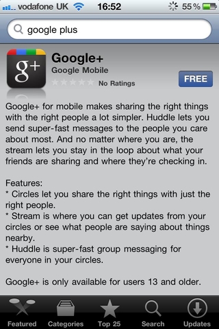 GoogleiPhoneGoogle+Ӧ