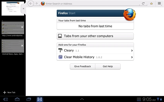 小鸟体育Android版Firefox 9手机浏览器下载(图1)