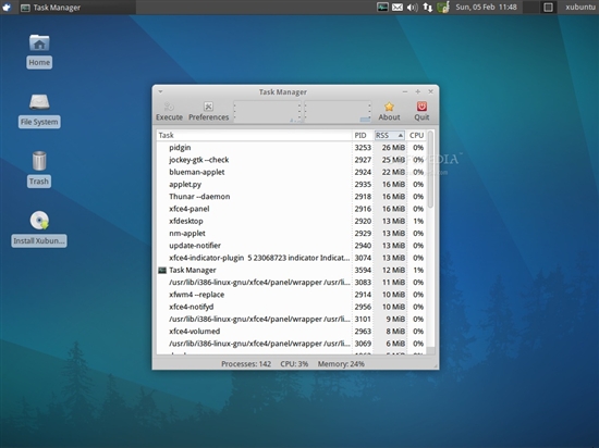 Xubuntu 12.04 Alpha 2 Ԥɶ ͼ