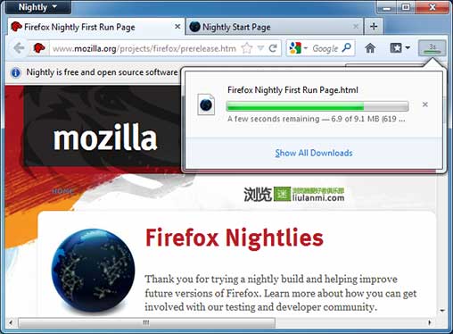 Mozilla Firefox 16.0 beta 1汾