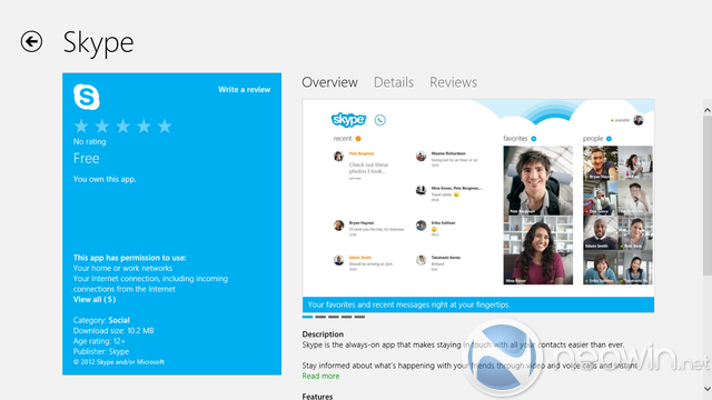 Windows 8Skype