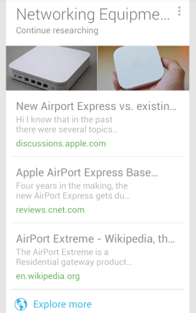 Google Now Research CardͿƬ