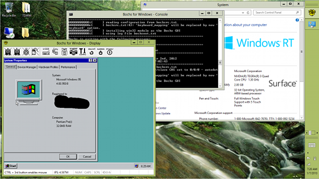 Windows RTԽ ڿͳɹֲPuttyTightVNCBOCHSWindows 95