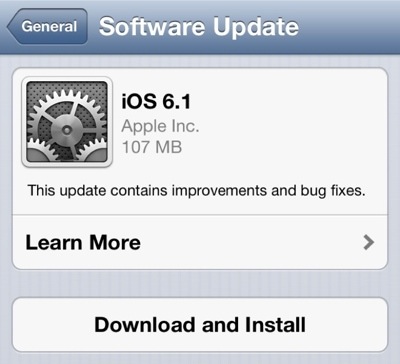 iOS 6.1ڰװ22%  ƻʷϽϵͳ