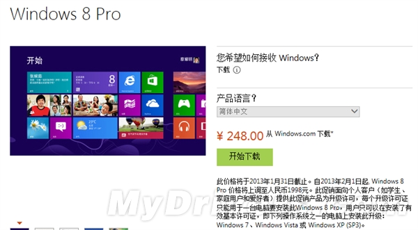 ûۣWin8רҵ滹248Ԫ