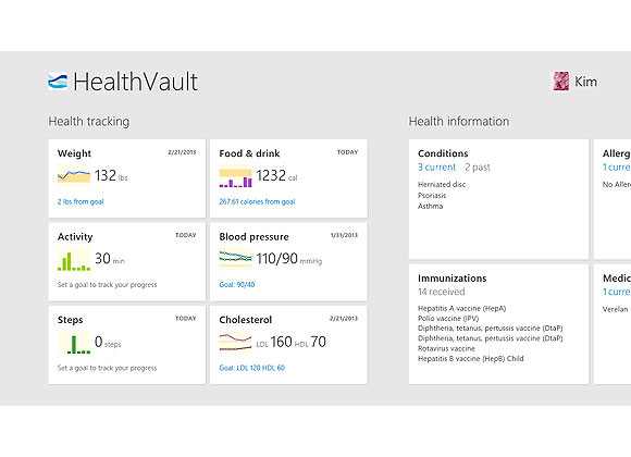 עҽ ΢Win8ӦHealthVault