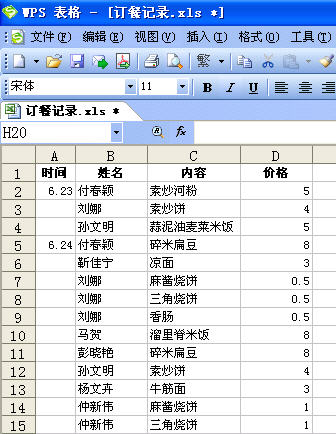 WPS表格数据分类汇总设置