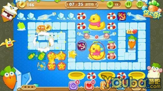 《保卫萝卜2》极地冒险第39关金萝卜攻略