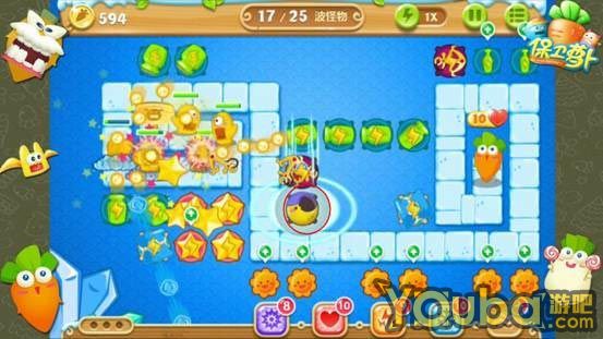 《保卫萝卜2》极地冒险第39关金萝卜攻略