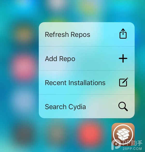 iOS9ôΪCydia3D Touch