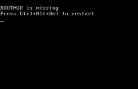 win7bootmgr is missingν