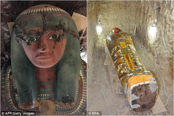 埃及3000年前木乃伊被发现 色彩鲜明装饰华丽【组图】