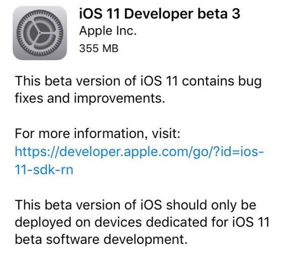 iOS11 Beta3أصַ