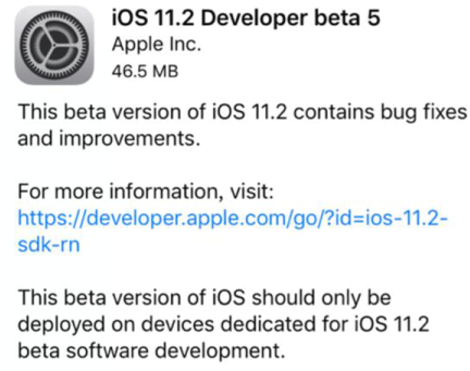 iOS11.2 beta5Щݣ־